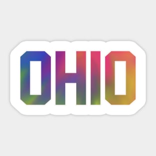 Ohio TieDye Jersey Letter Sticker